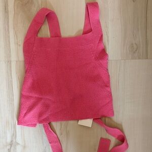 Pink Knit Tank Top